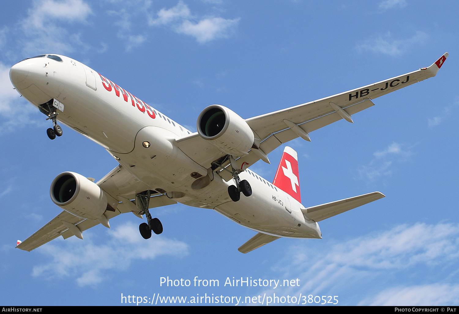 Aircraft Photo of HB-JCJ | Bombardier CSeries CS300 (BD-500-1A11) | Swiss International Air Lines | AirHistory.net #380525