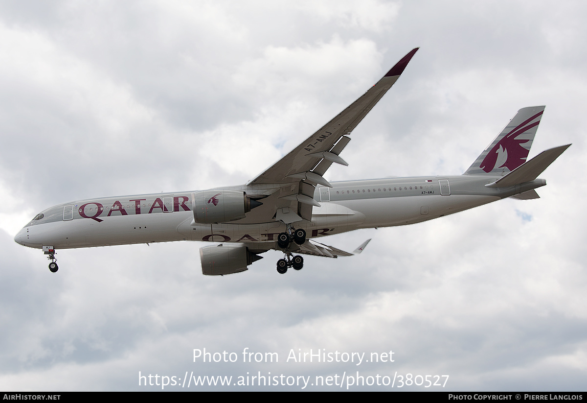 Aircraft Photo of A7-AMJ | Airbus A350-941 | Qatar Airways | AirHistory.net #380527
