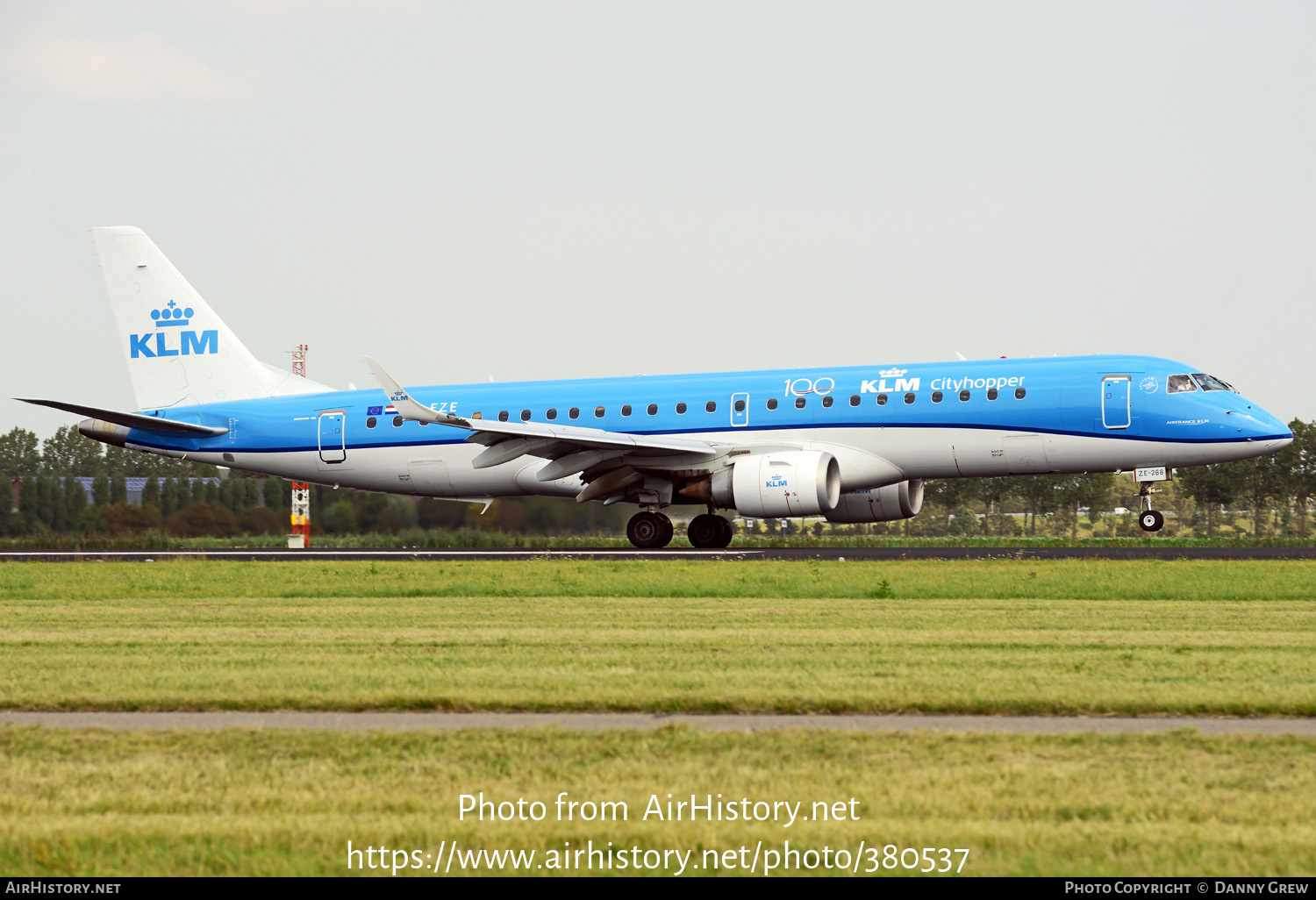 Aircraft Photo of PH-EZE | Embraer 190STD (ERJ-190-100STD) | KLM Cityhopper | AirHistory.net #380537