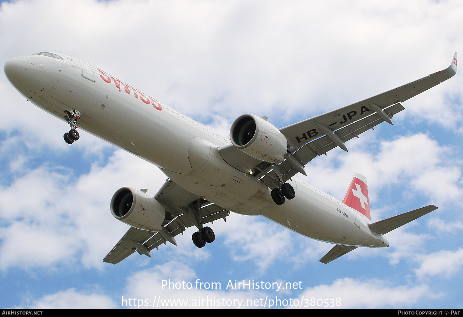 Aircraft Photo of HB-JPA | Airbus A321-271NX | Swiss International Air Lines | AirHistory.net #380538