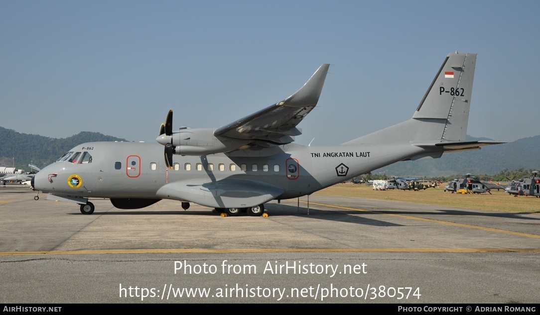 Aircraft Photo of P-862 | CASA/IPTN CN235M-220 MPA | Indonesia - Navy | AirHistory.net #380574