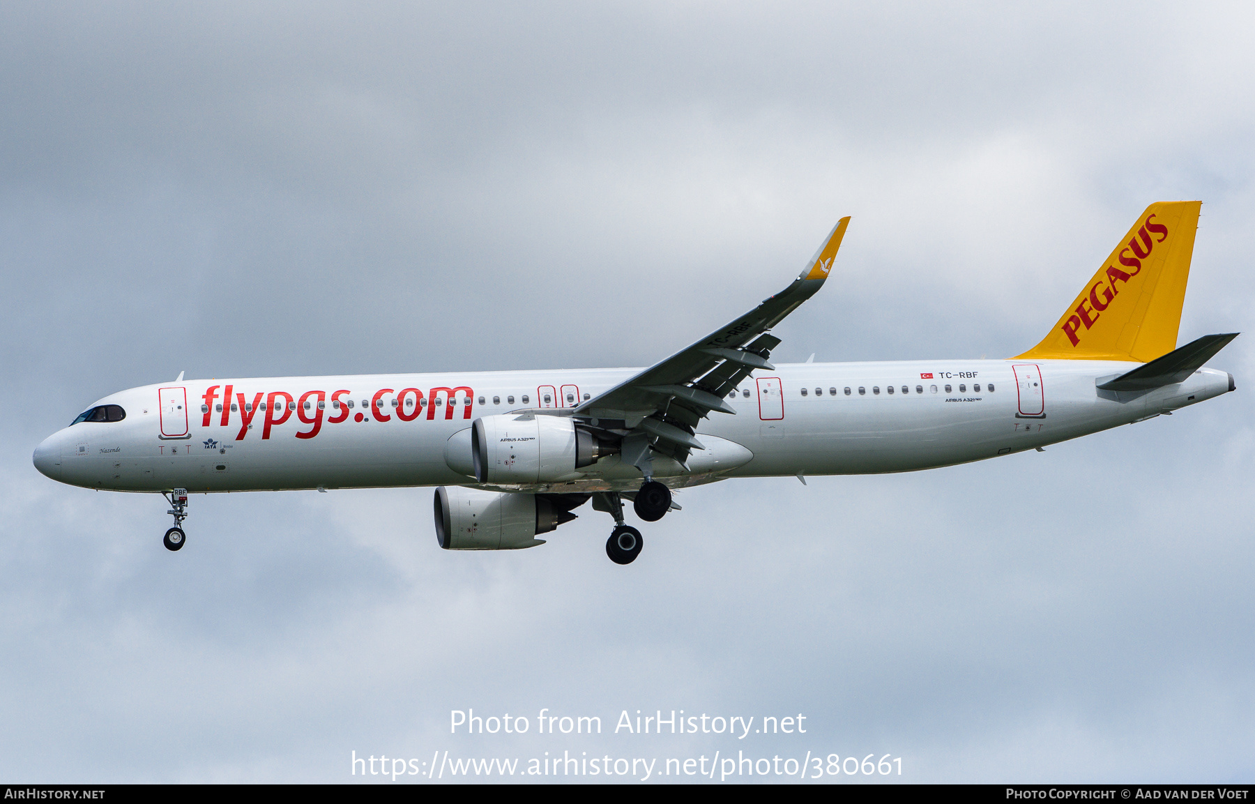 Aircraft Photo of TC-RBF | Airbus A321-251N | Pegasus Airlines | AirHistory.net #380661