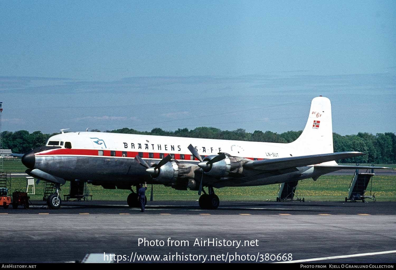 Aircraft Photo of LN-SUT | Douglas DC-6B | Braathens SAFE | AirHistory.net #380668