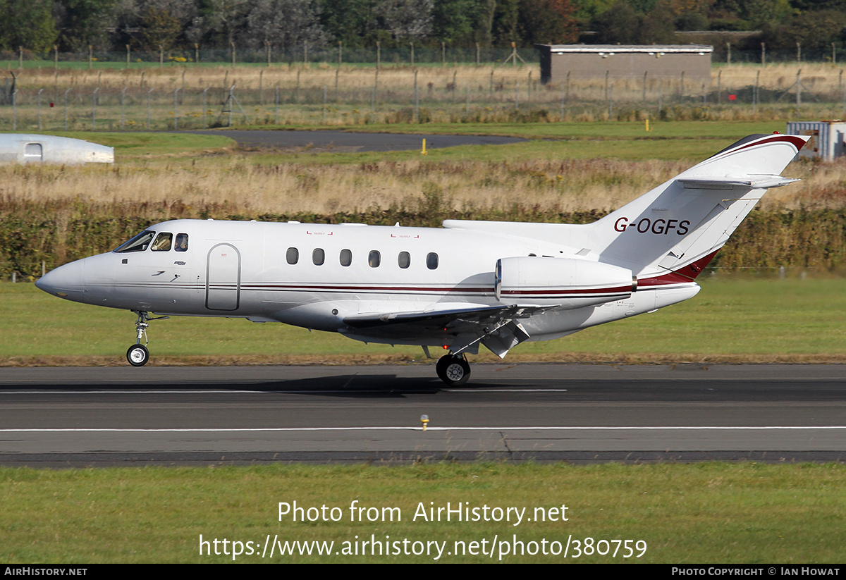 Aircraft Photo of G-OGFS | British Aerospace BAe-125-800B | AirHistory.net #380759