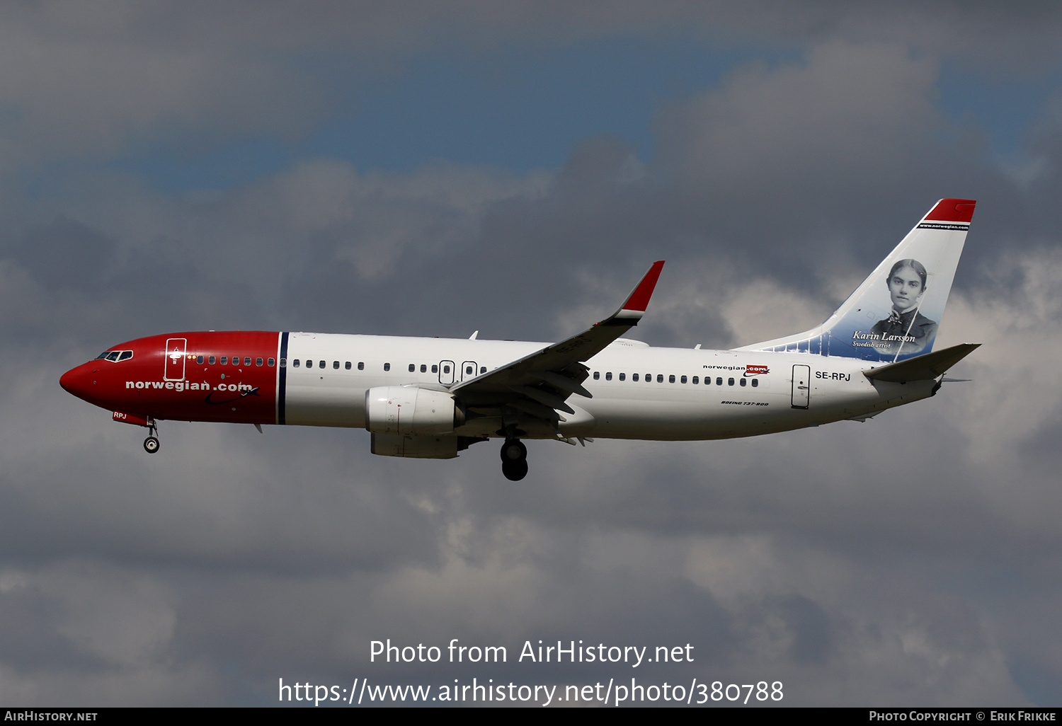 Aircraft Photo of SE-RPJ | Boeing 737-8JP | Norwegian | AirHistory.net #380788