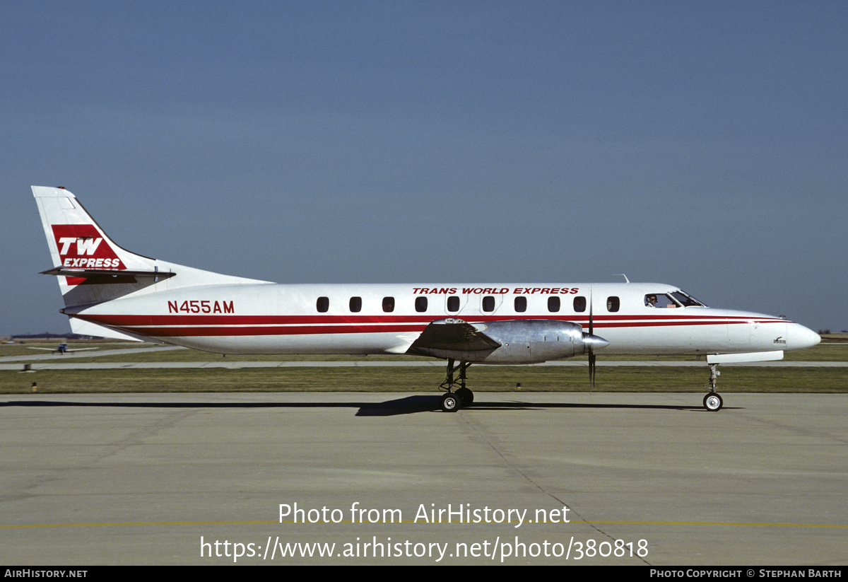 Aircraft Photo of N455AM | Fairchild SA-227AC Metro III | TW Express - Trans World Express | AirHistory.net #380818