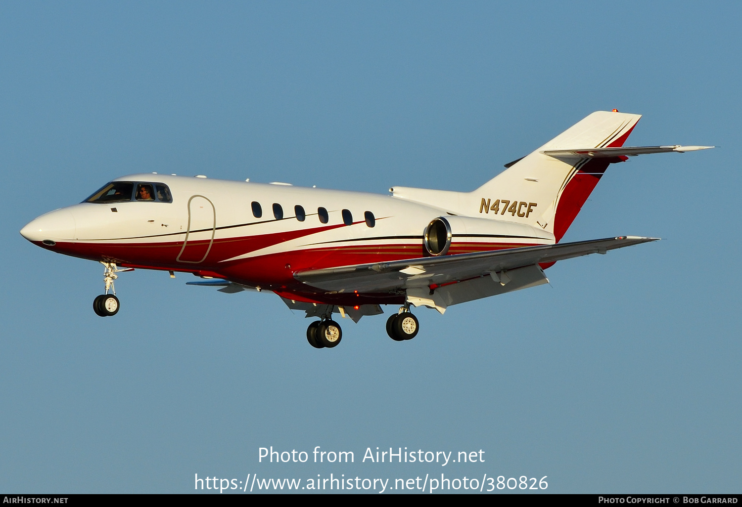 Aircraft Photo of N474CF | Raytheon Hawker 800XP | AirHistory.net #380826