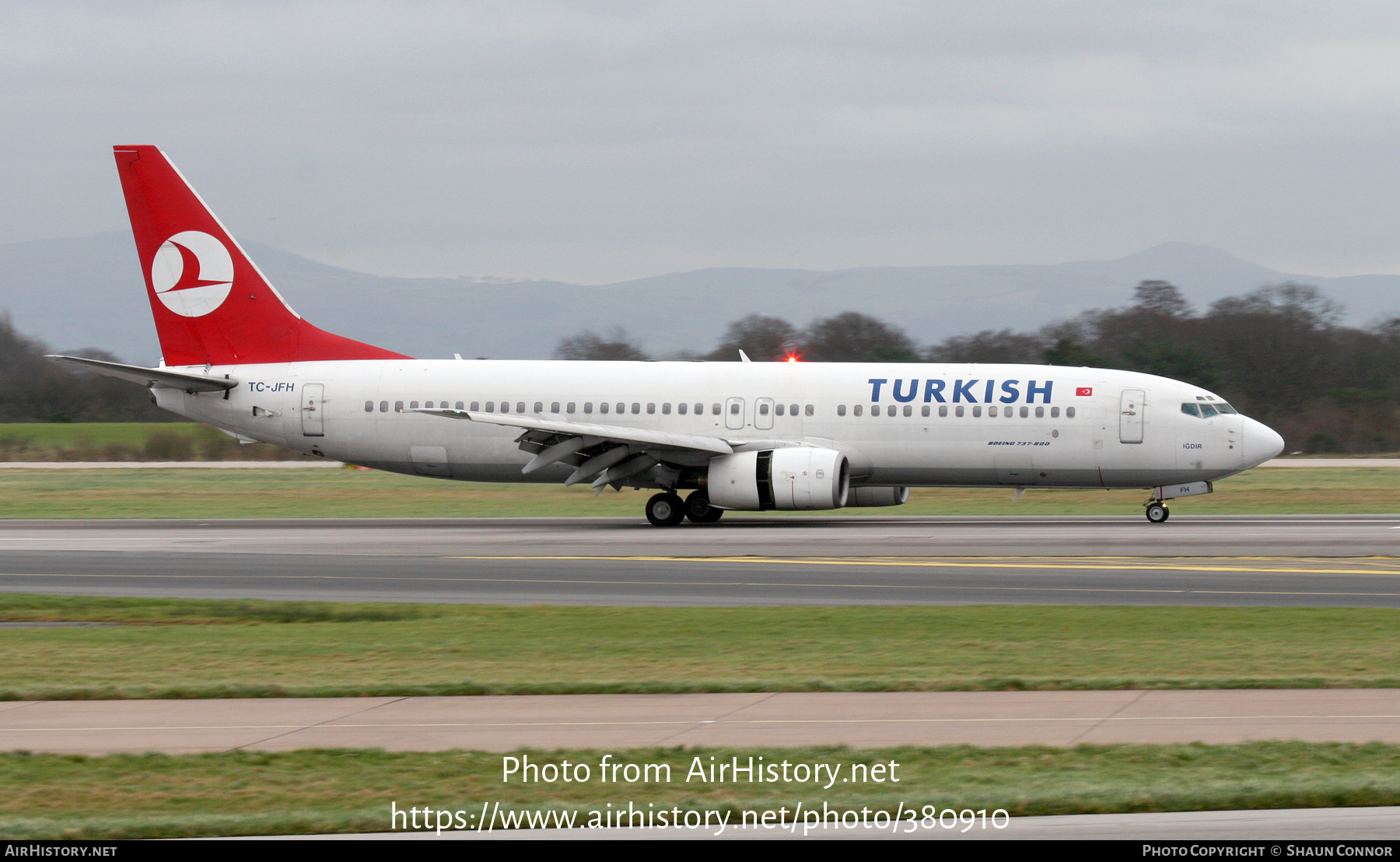 Aircraft Photo of TC-JFH | Boeing 737-8F2 | Turkish Airlines | AirHistory.net #380910