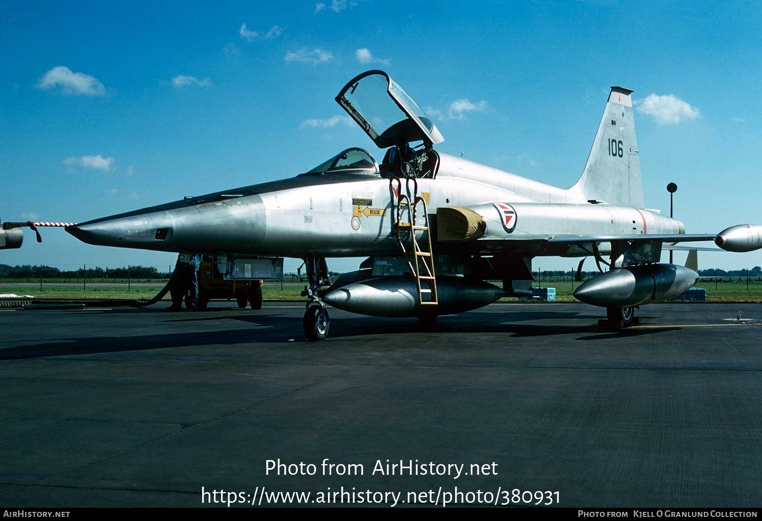 Aircraft Photo of 106 | Northrop RF-5A(G) Freedom Fighter | Norway - Air Force | AirHistory.net #380931