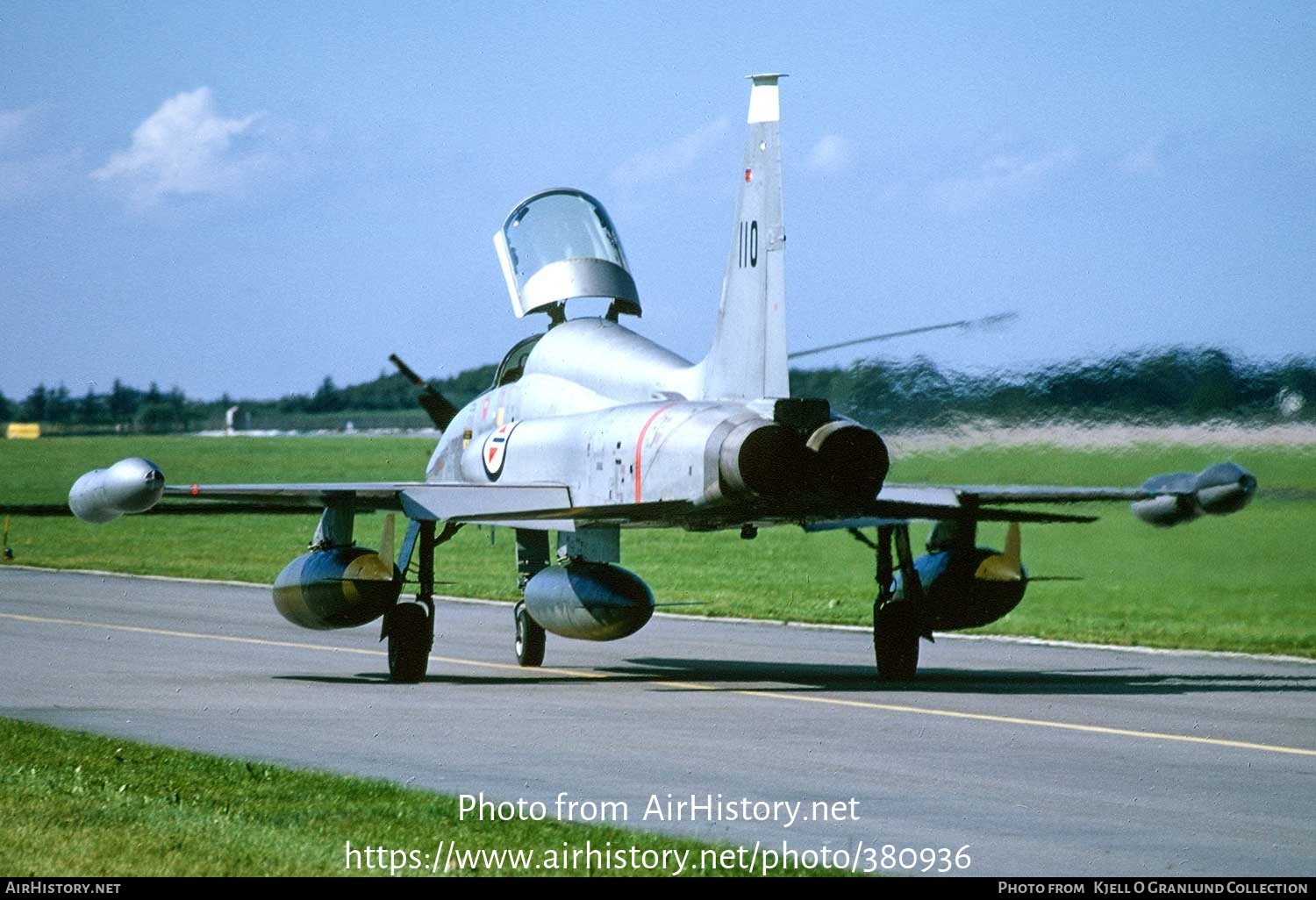 Aircraft Photo of 110 | Northrop RF-5A(G) Freedom Fighter | Norway - Air Force | AirHistory.net #380936