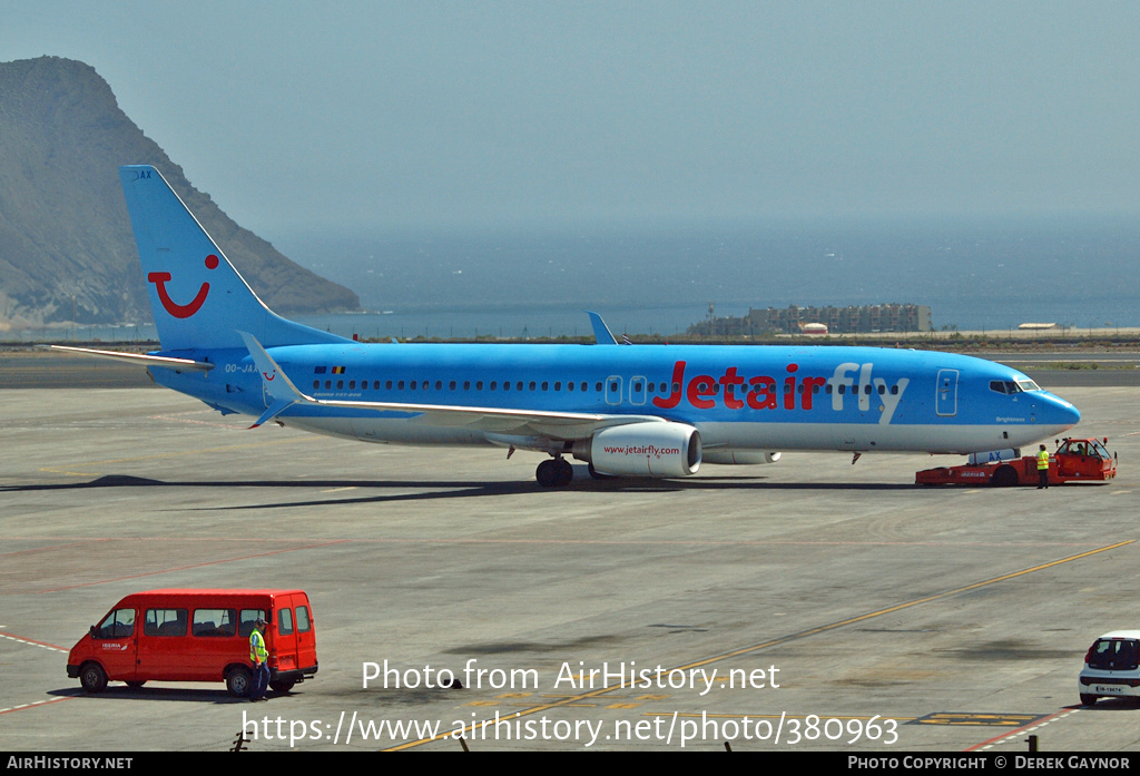 Aircraft Photo of OO-JAX | Boeing 737-8K5 | Jetairfly | AirHistory.net #380963