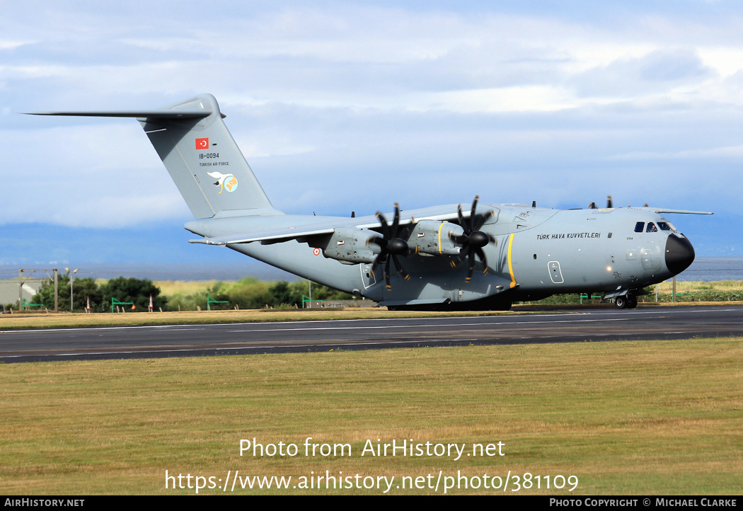 Aircraft Photo of 18-0094 | Airbus A400M Atlas | Turkey - Air Force | AirHistory.net #381109