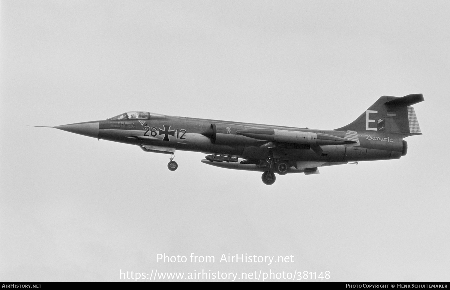 Aircraft Photo of 2612 | Lockheed F-104G Starfighter | Germany - Air Force | AirHistory.net #381148