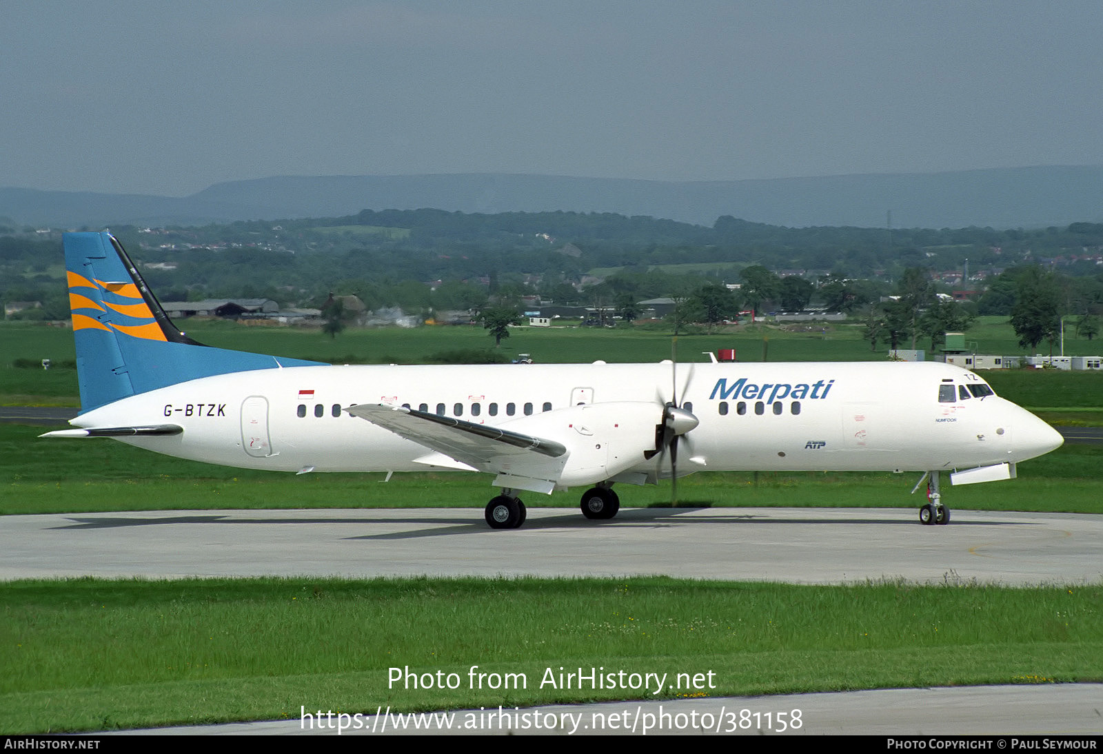 Aircraft Photo of G-BTZK | British Aerospace ATP | Merpati Nusantara Airlines | AirHistory.net #381158