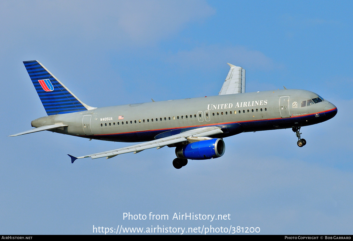 Aircraft Photo of N405UA | Airbus A320-232 | United Airlines | AirHistory.net #381200