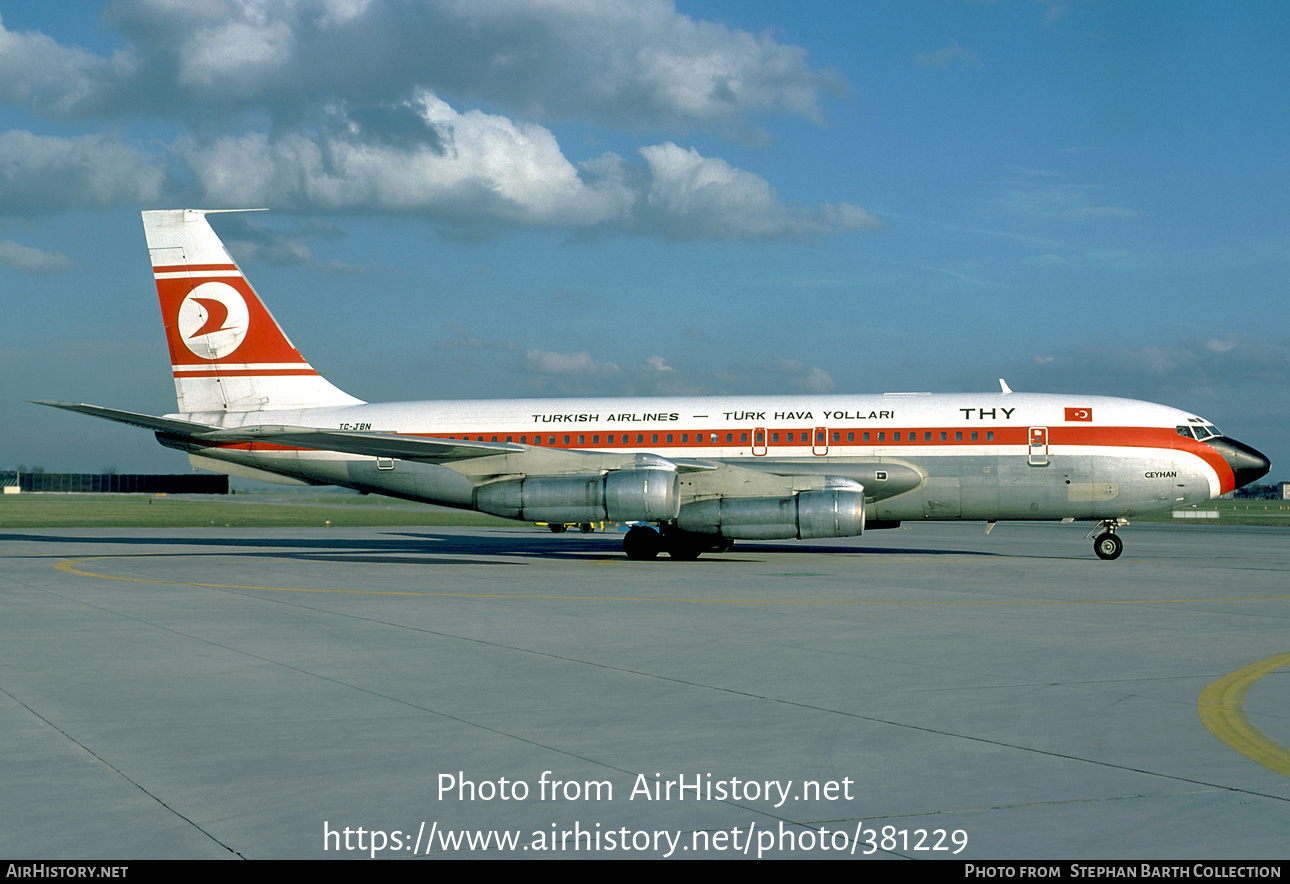 Aircraft Photo of TC-JBN | Boeing 707-138(B) | THY Türk Hava Yolları - Turkish Airlines | AirHistory.net #381229