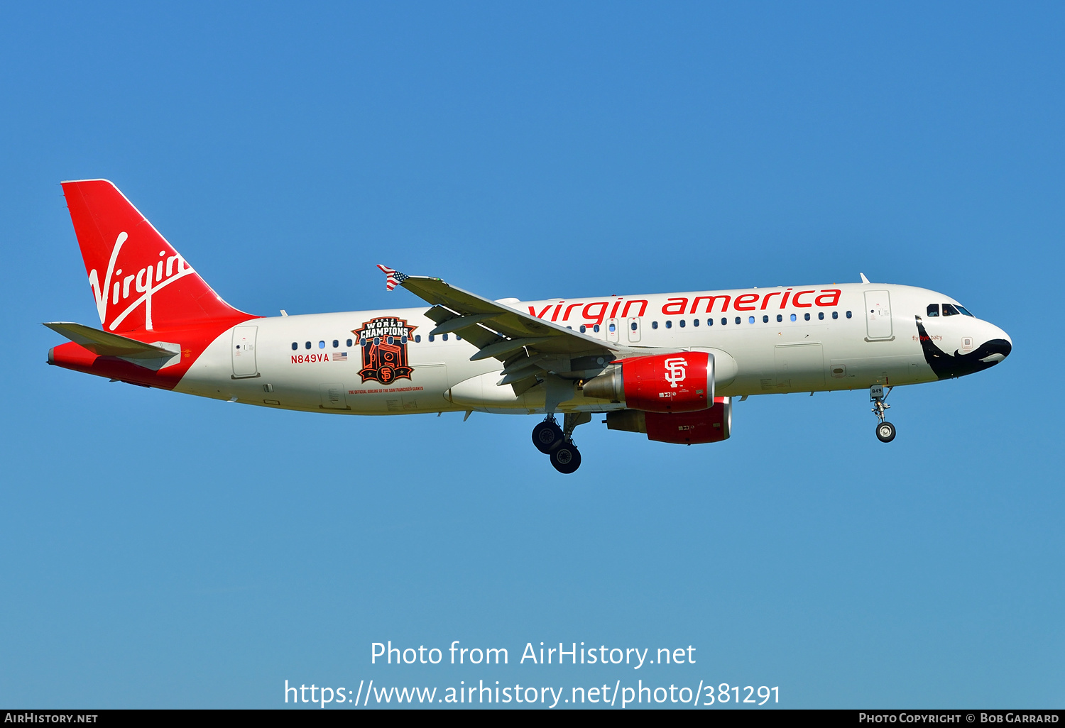 Aircraft Photo of N849VA | Airbus A320-214 | Virgin America | AirHistory.net #381291