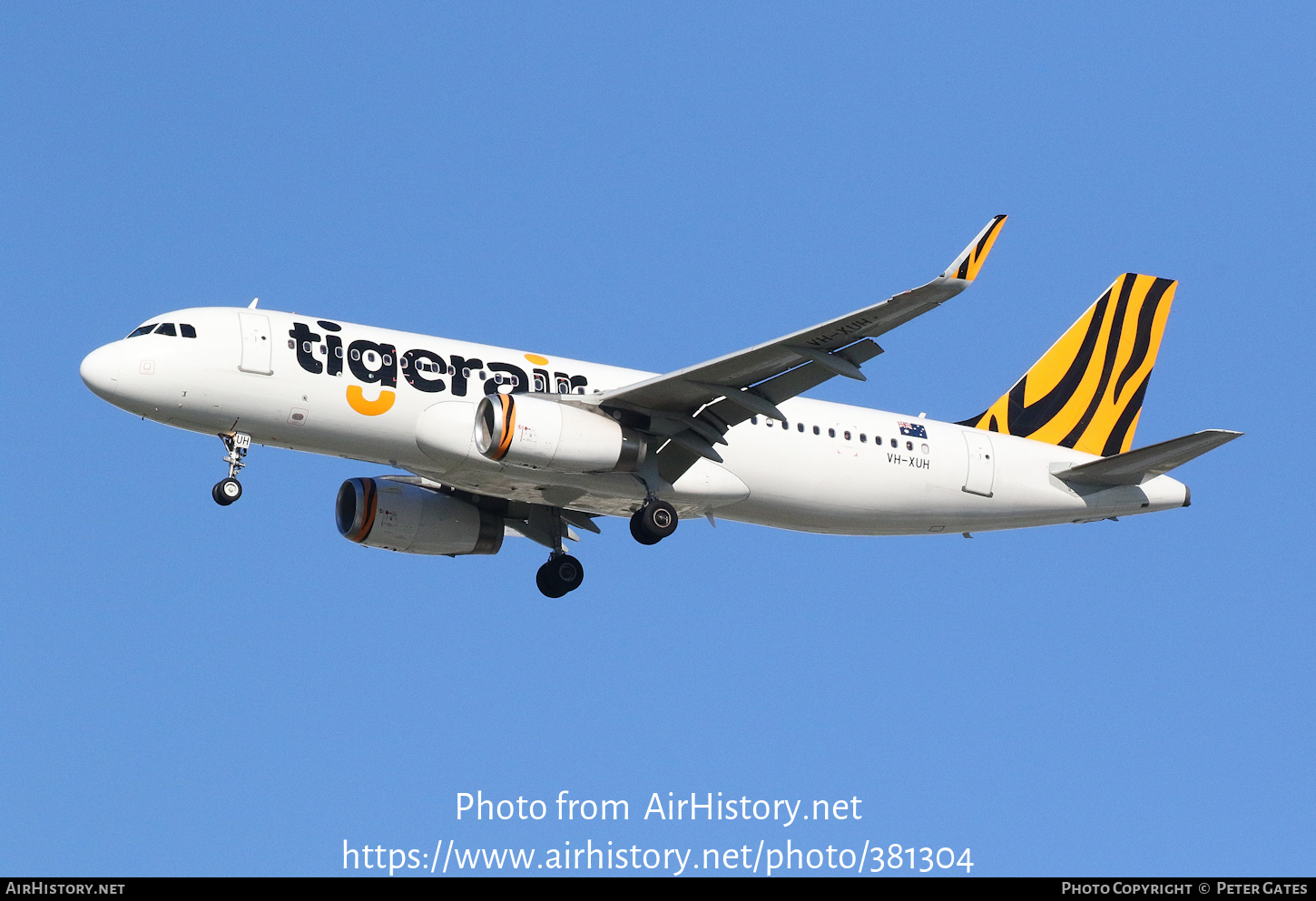 Aircraft Photo of VH-XUH | Airbus A320-232 | Tigerair | AirHistory.net #381304