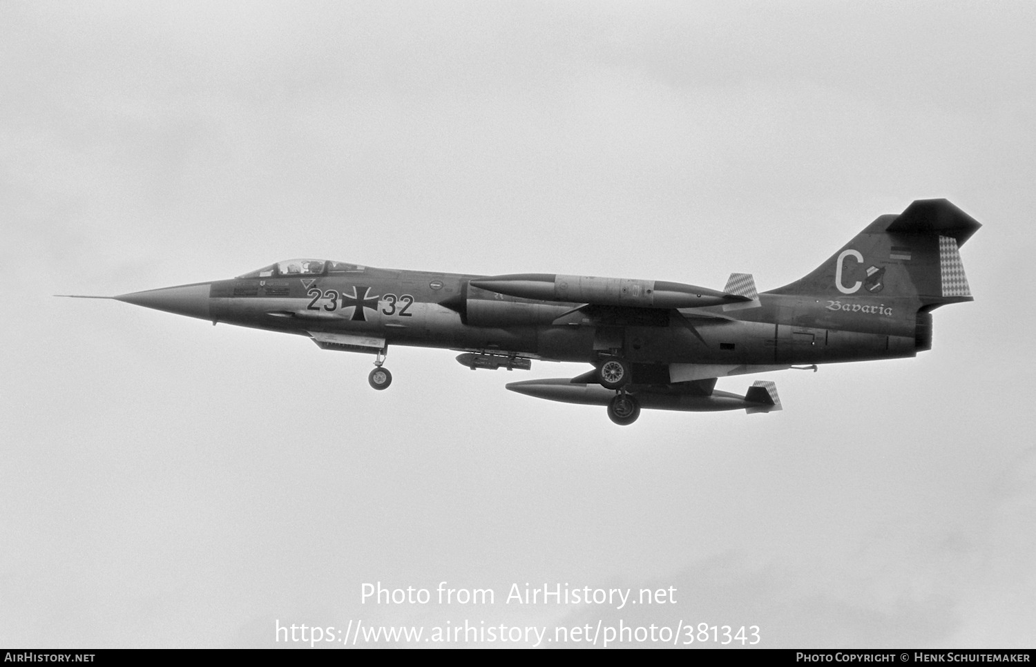 Aircraft Photo of 2332 | Lockheed F-104G Starfighter | Germany - Air Force | AirHistory.net #381343