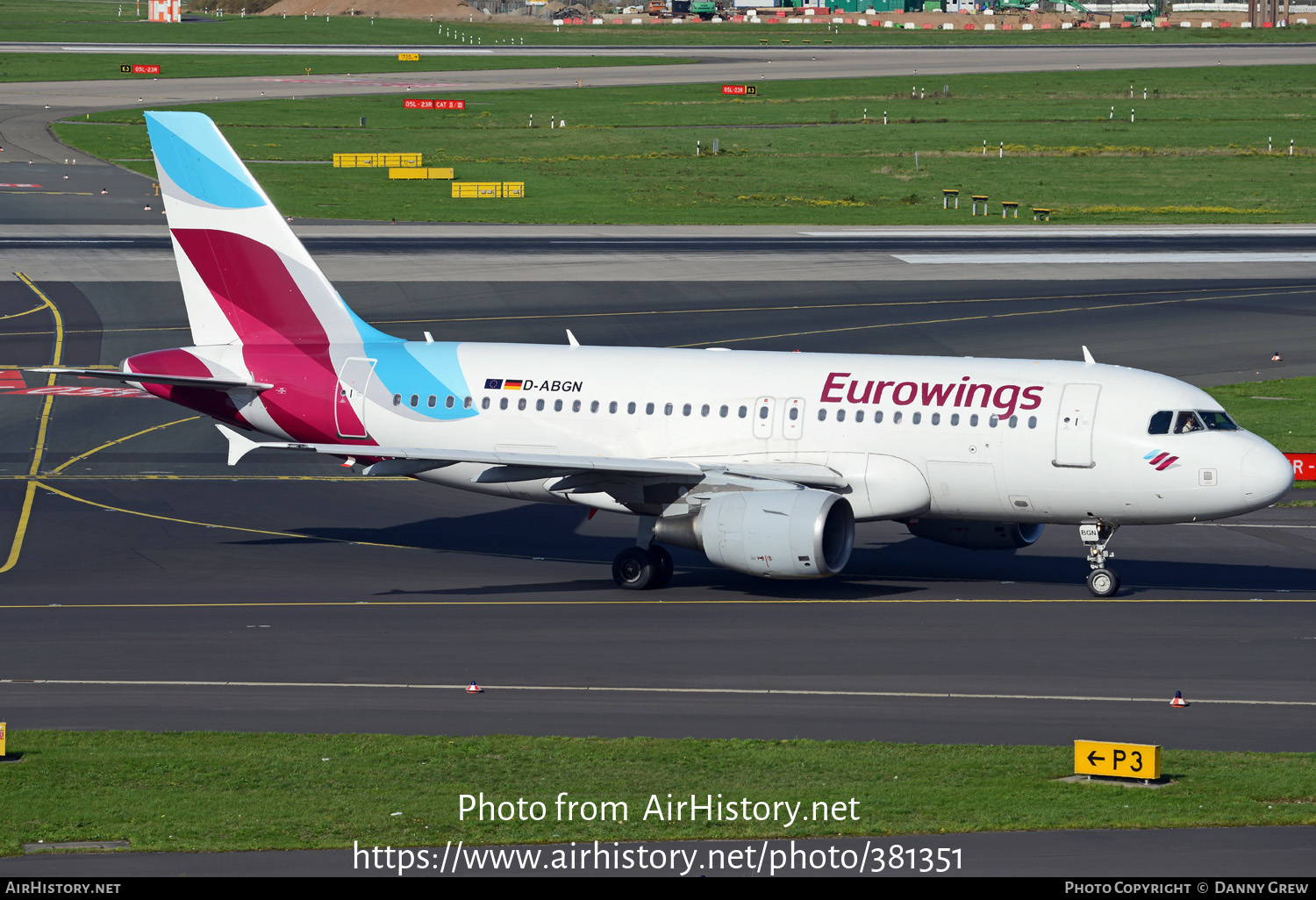 Aircraft Photo of D-ABGN | Airbus A319-112 | Eurowings | AirHistory.net #381351