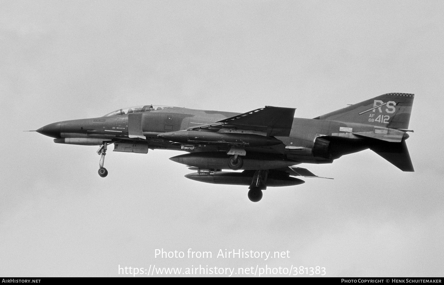 Aircraft Photo of 68-0412 / AF68-412 | McDonnell Douglas F-4E Phantom II | USA - Air Force | AirHistory.net #381383