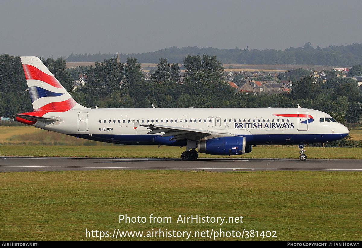 Aircraft Photo of G-EUUW | Airbus A320-232 | British Airways | AirHistory.net #381402