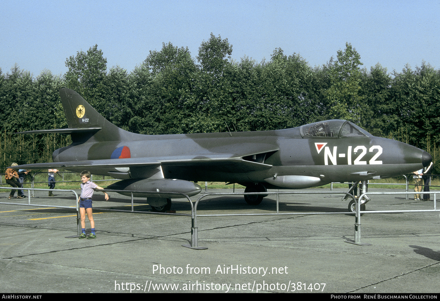 Aircraft Photo of N-122 | Hawker Hunter F4 | Netherlands - Air Force | AirHistory.net #381407