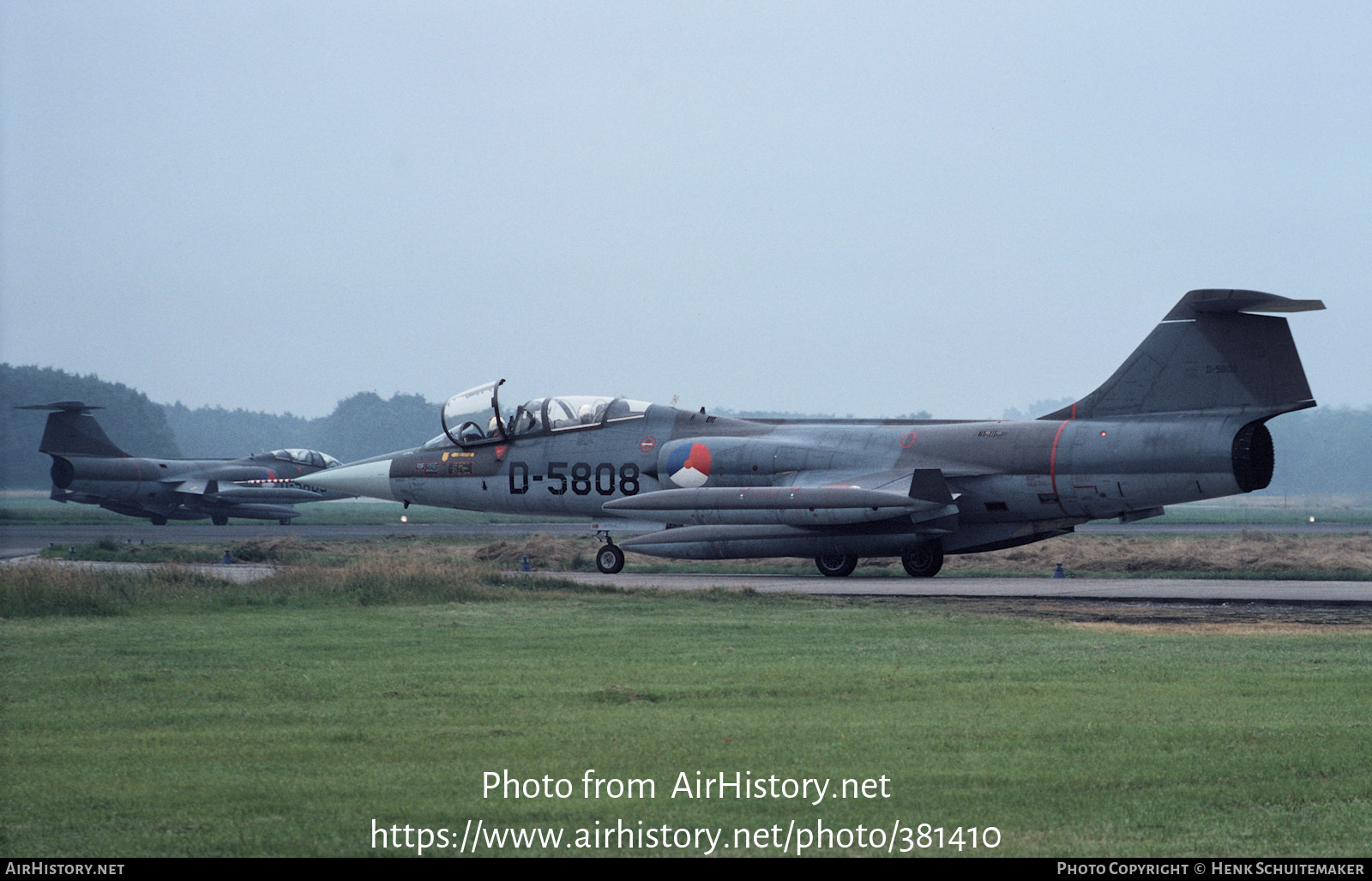 Aircraft Photo of D-5808 | Lockheed TF-104G Starfighter | Netherlands - Air Force | AirHistory.net #381410