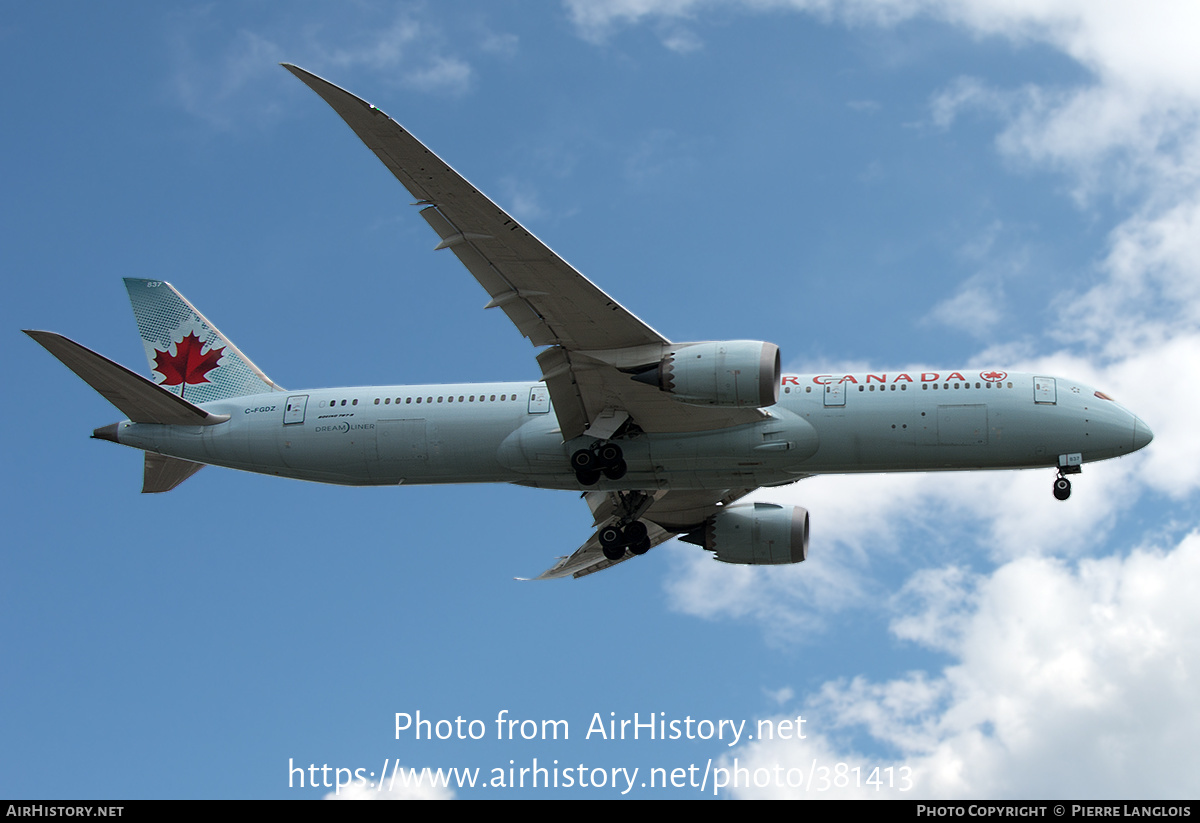 Aircraft Photo of C-FGDZ | Boeing 787-9 Dreamliner | Air Canada | AirHistory.net #381413