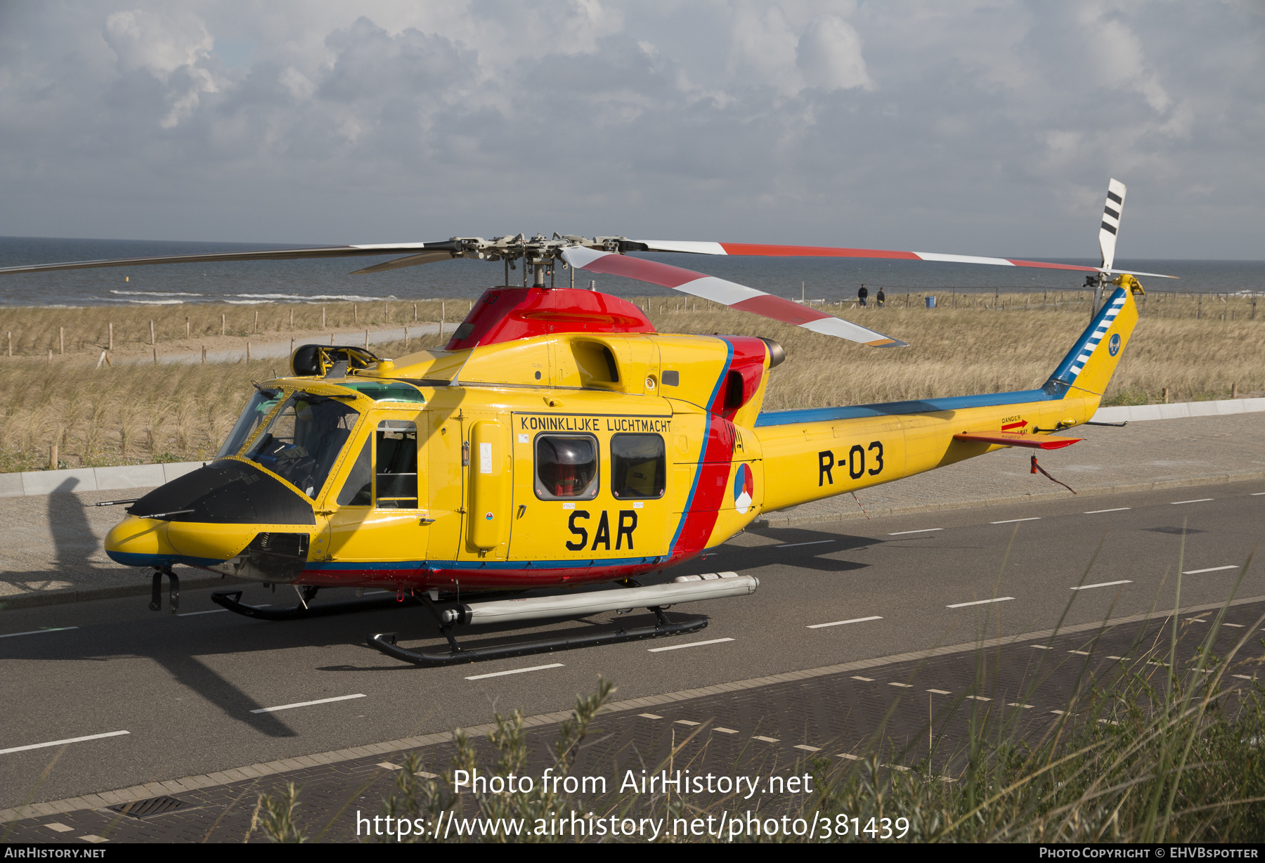 Aircraft Photo of R-03 | Agusta AB-412SP Grifone | Netherlands - Air Force | AirHistory.net #381439