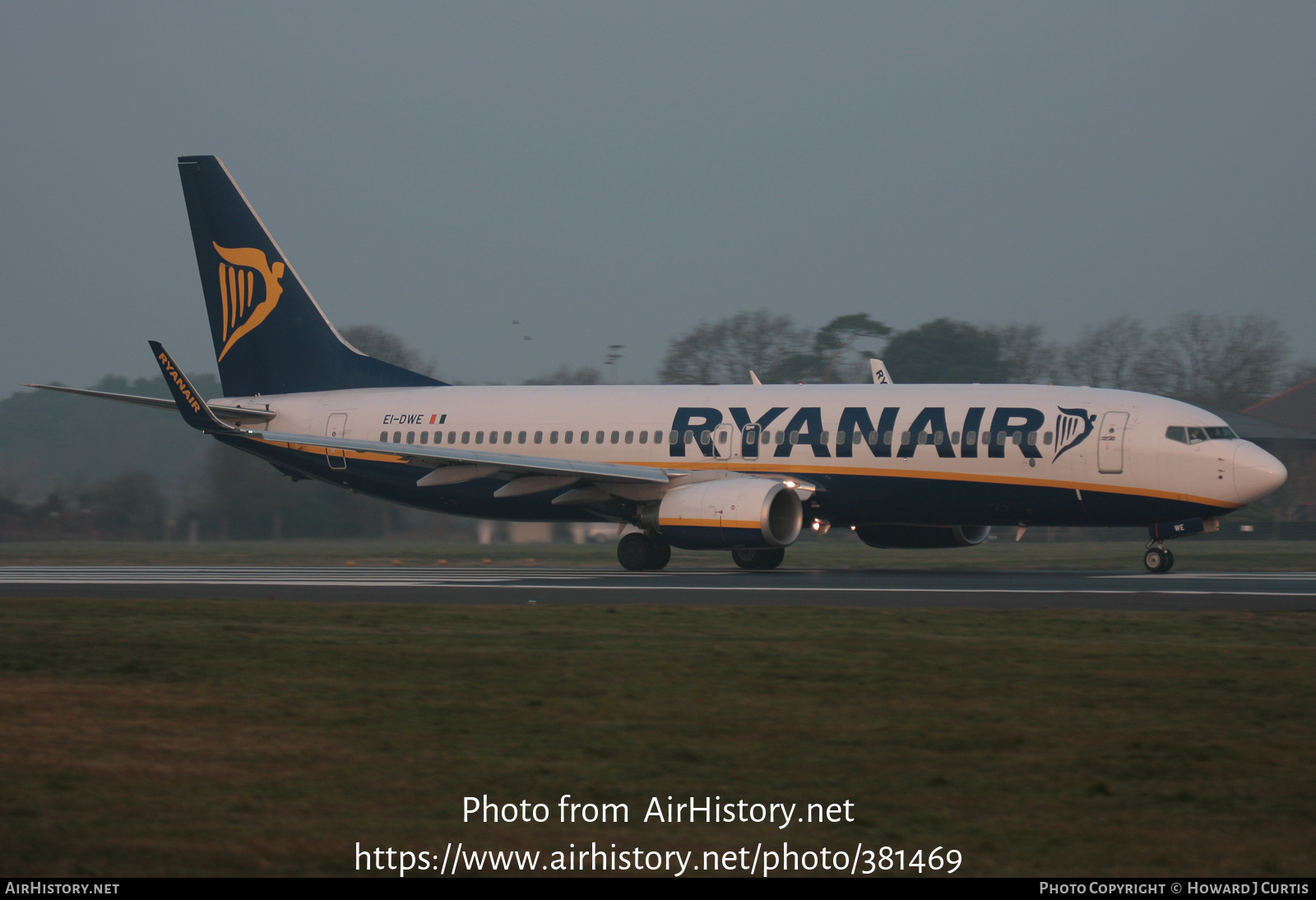 Aircraft Photo of EI-DWE | Boeing 737-8AS | Ryanair | AirHistory.net #381469