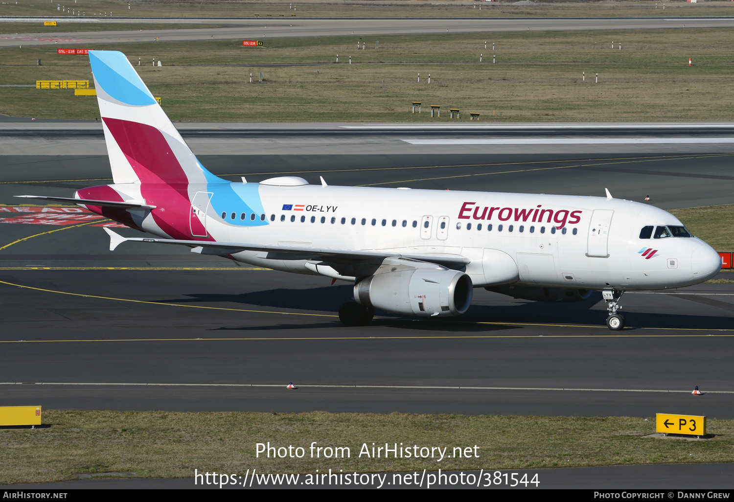 Aircraft Photo of OE-LYV | Airbus A319-132 | Eurowings | AirHistory.net #381544