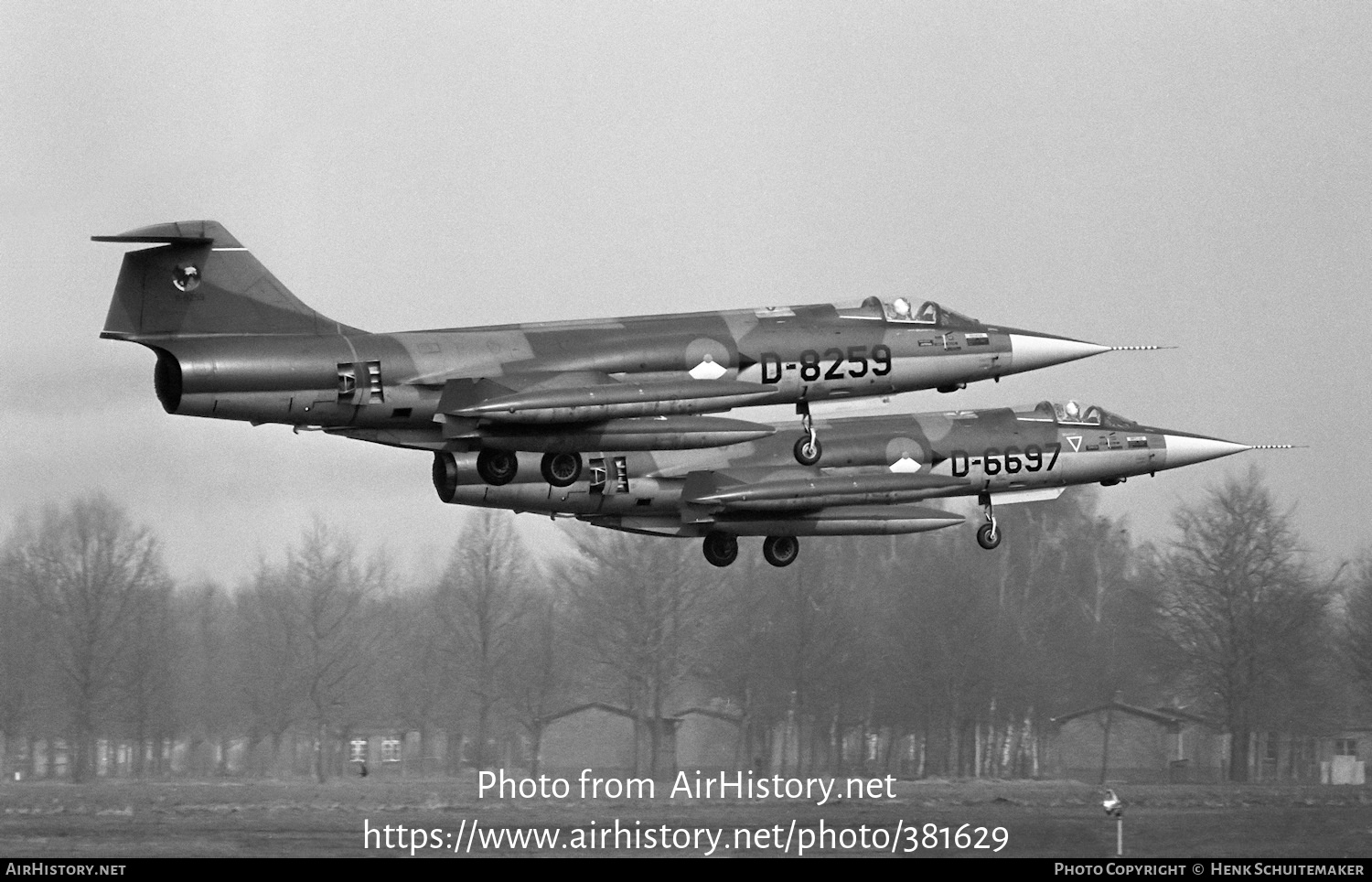 Aircraft Photo of D-8259 | Lockheed F-104G Starfighter | Netherlands - Air Force | AirHistory.net #381629