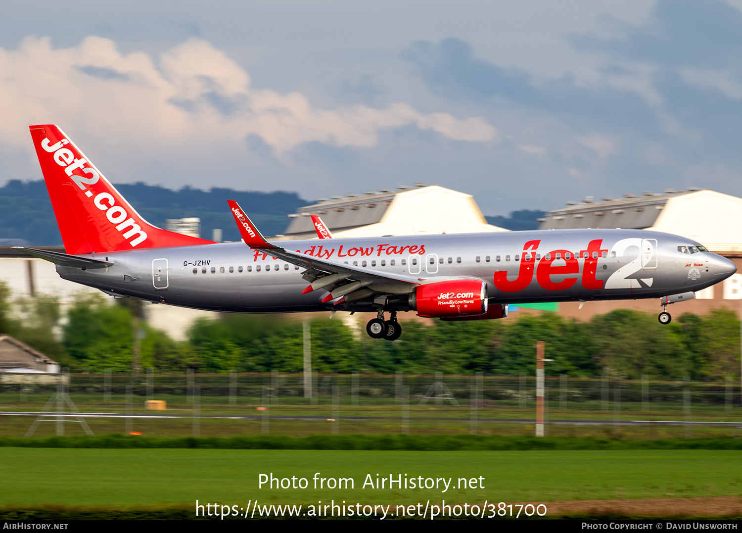 Aircraft Photo of G-JZHV | Boeing 737-800 | Jet2 | AirHistory.net #381700