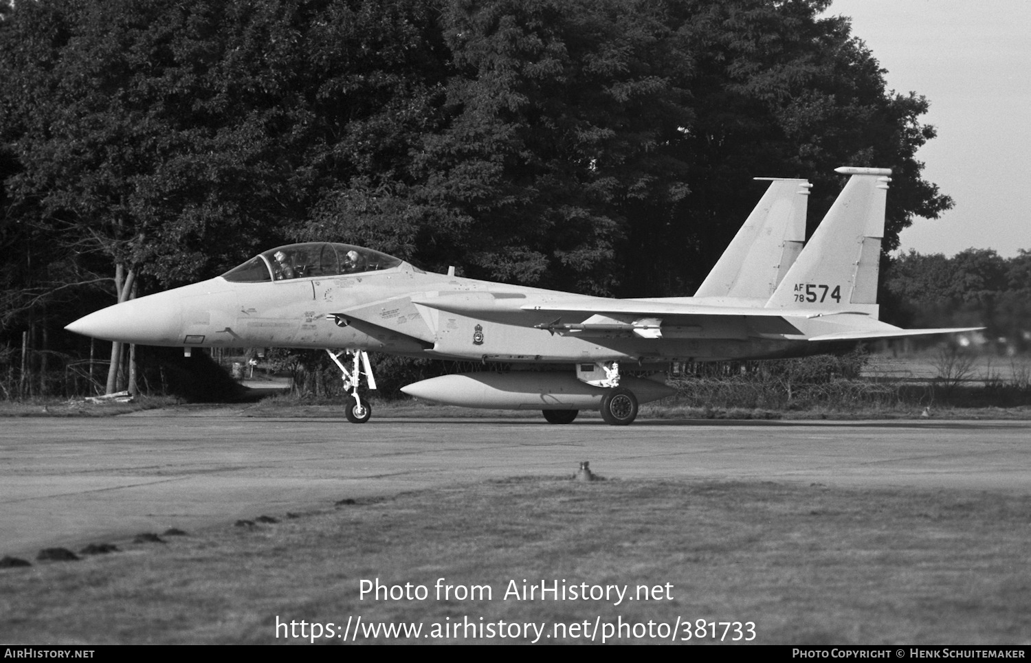 Aircraft Photo of 78-0574 / AF78-574 | McDonnell Douglas F-15D Eagle | USA - Air Force | AirHistory.net #381733