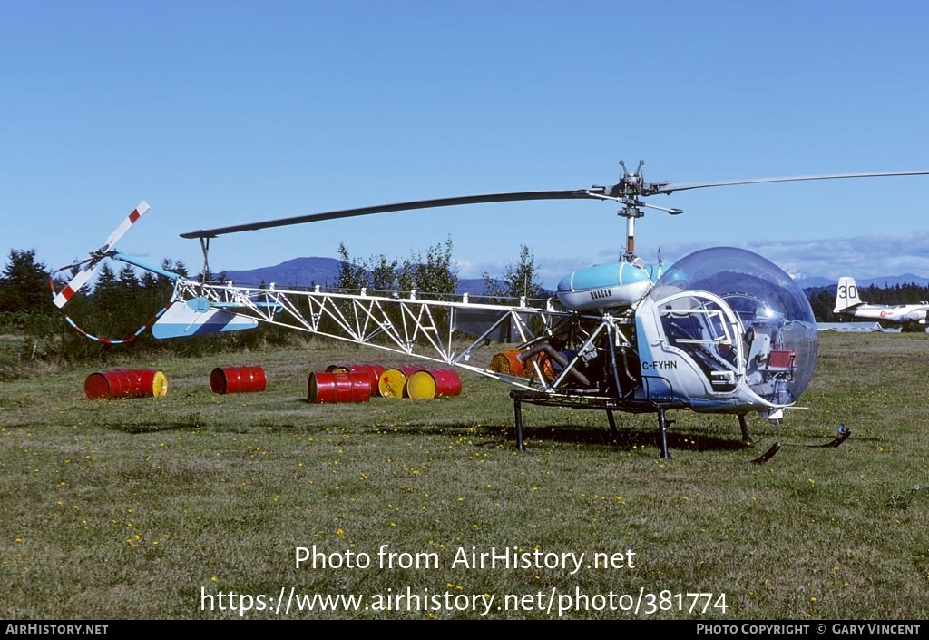 Aircraft Photo of C-FYHN | Bell 47G-3B | Quasar Helicopters | AirHistory.net #381774