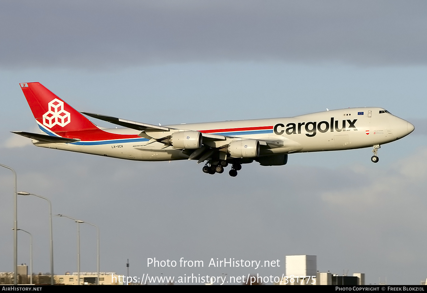 Aircraft Photo of LX-VCA | Boeing 747-8R7F/SCD | Cargolux | AirHistory.net #381775