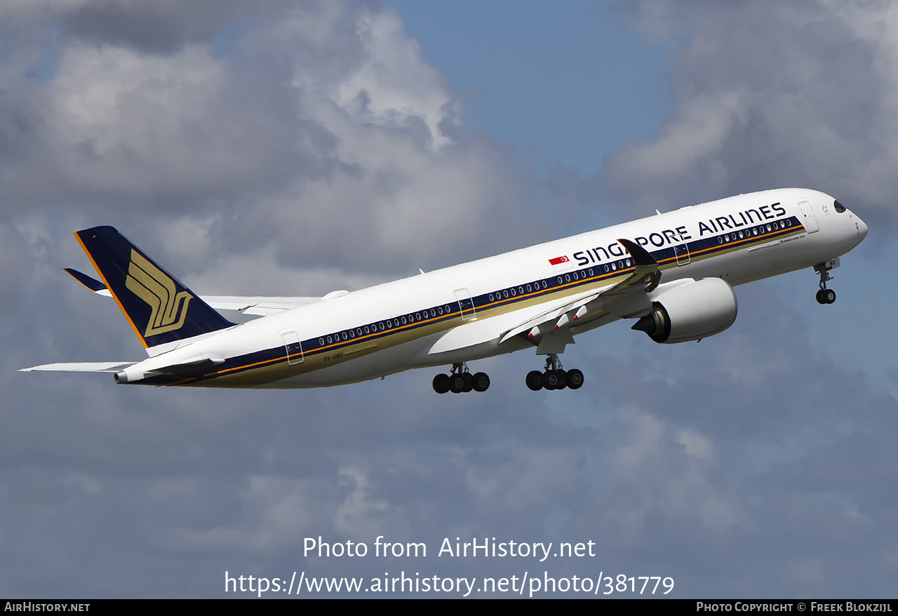 Aircraft Photo of 9V-SMO | Airbus A350-941 | Singapore Airlines | AirHistory.net #381779