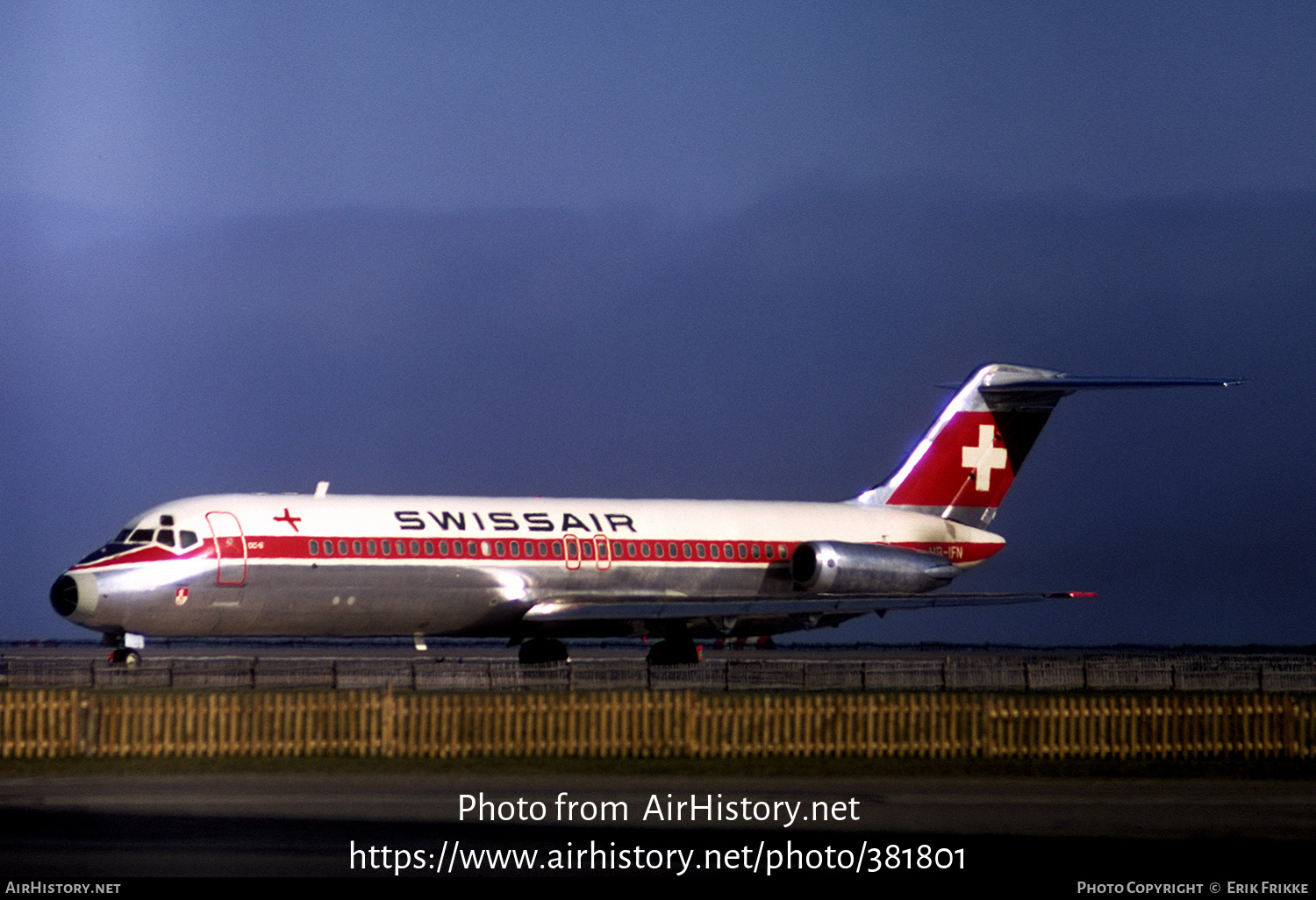 Aircraft Photo of HB-IFN | McDonnell Douglas DC-9-32 | Swissair | AirHistory.net #381801