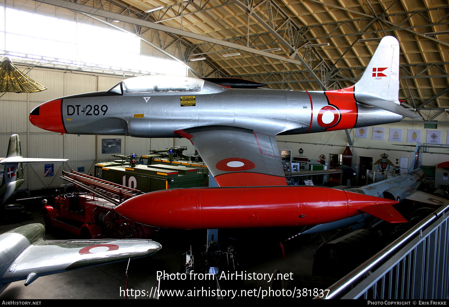 Aircraft Photo of DT-289 / 19289 | Lockheed T-33A | Denmark - Air Force | AirHistory.net #381837