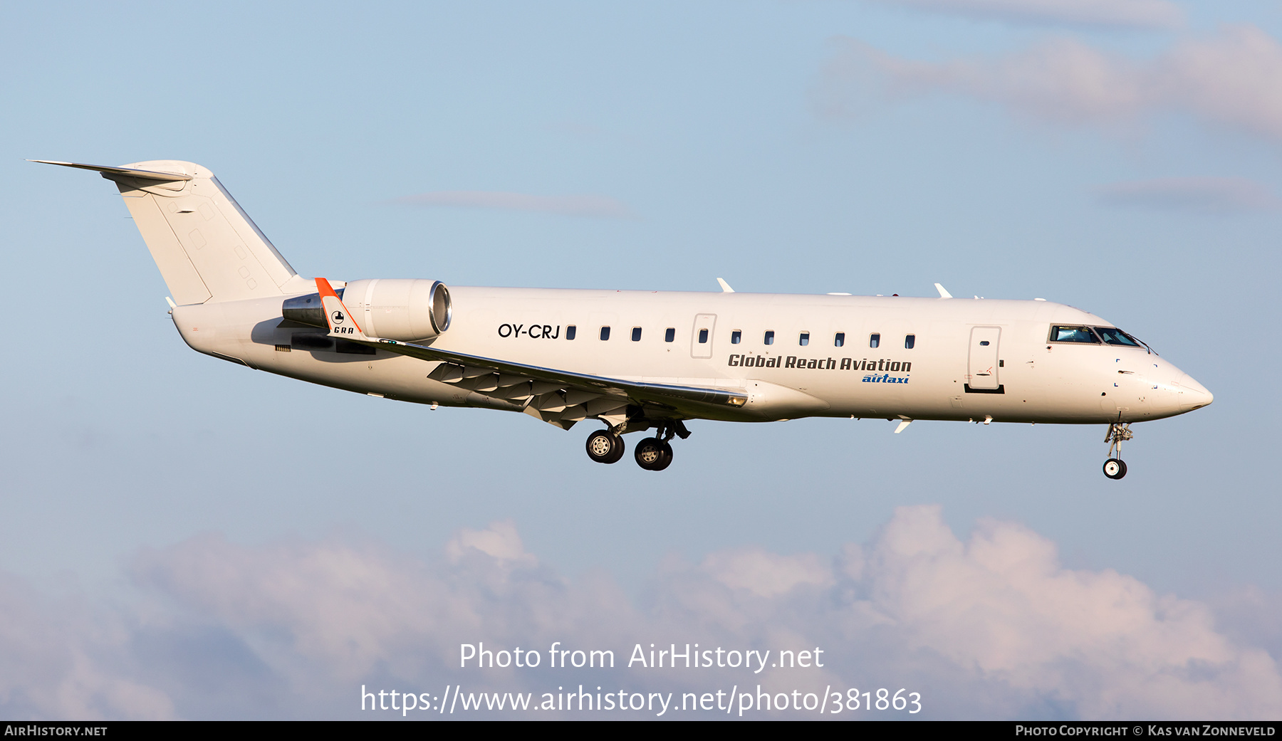 Aircraft Photo of OY-CRJ | Bombardier CRJ-200LR (CL-600-2B19) | Global Reach Aviation - GRA | AirHistory.net #381863