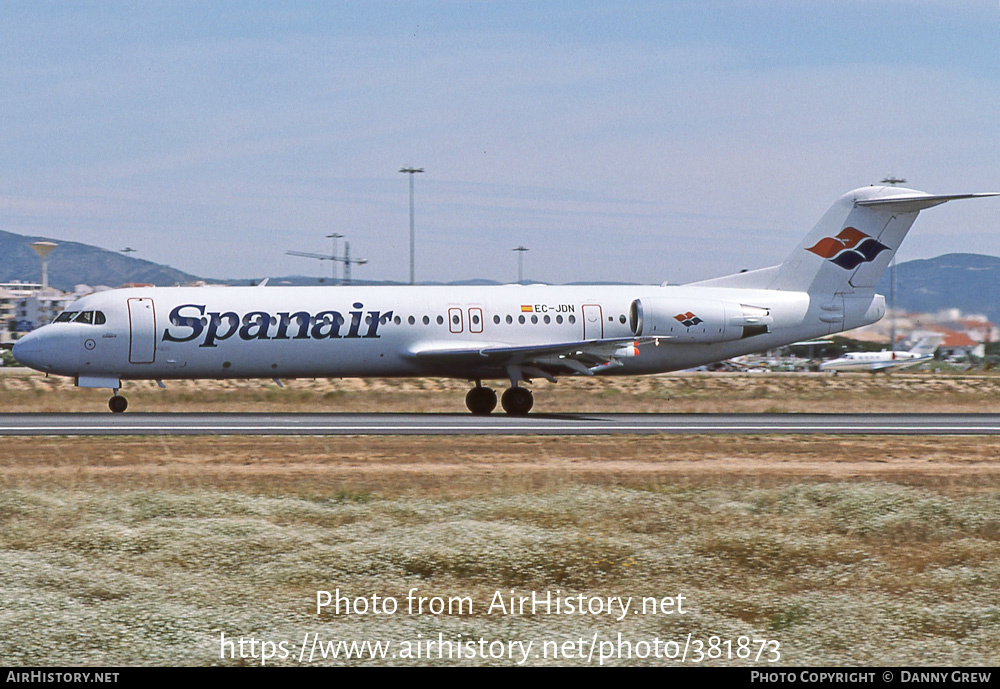 Aircraft Photo of EC-JDN | Fokker 100 (F28-0100) | Spanair | AirHistory.net #381873