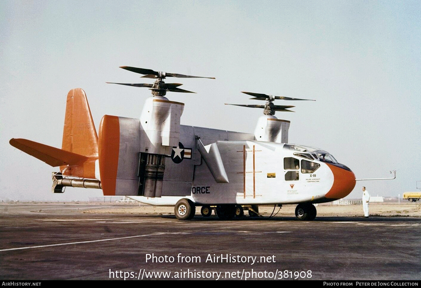 Aircraft Photo of 57-3078 / 73078 | Hiller X-18 | USA - Air Force ...