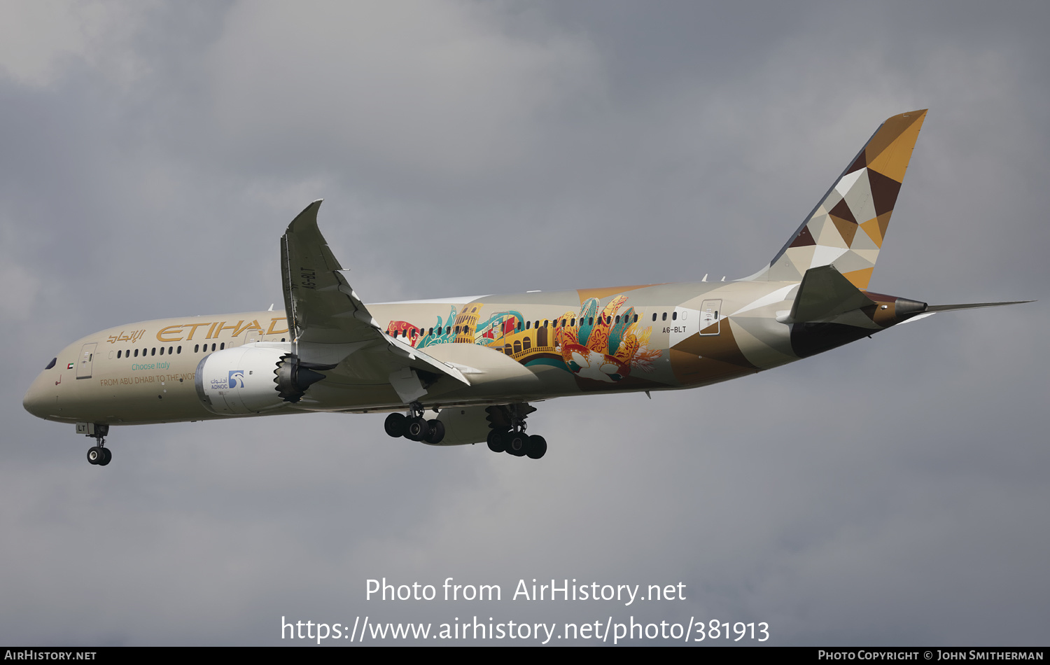 Aircraft Photo of A6-BLT | Boeing 787-9 Dreamliner | Etihad Airways | AirHistory.net #381913