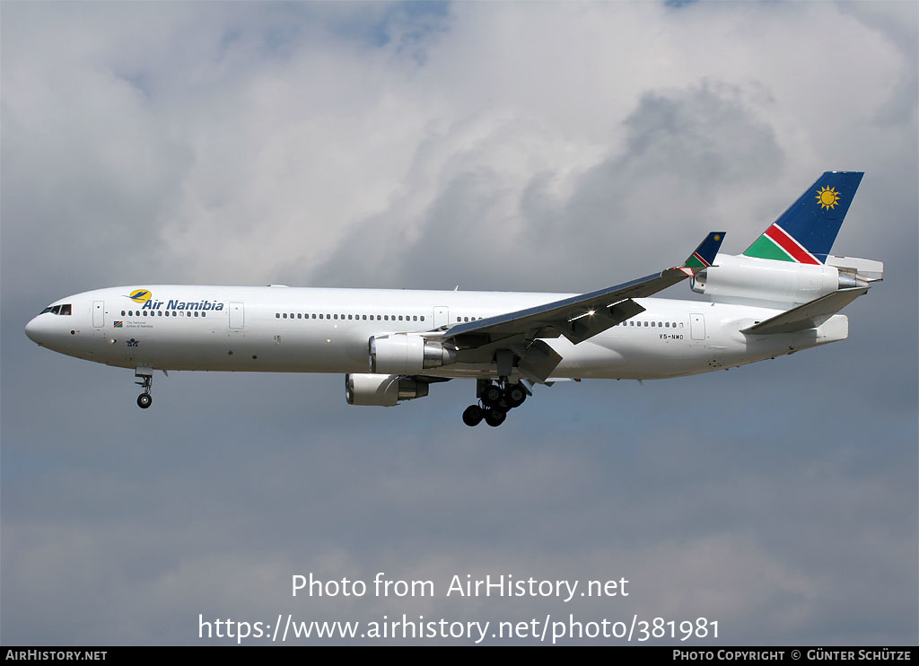 Aircraft Photo of V5-NMD | McDonnell Douglas MD-11 | Air Namibia | AirHistory.net #381981