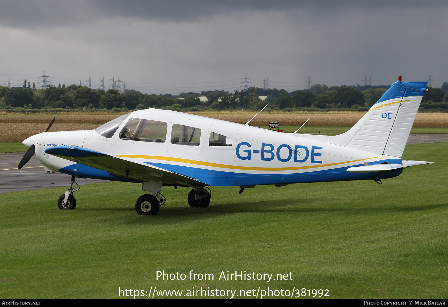 Aircraft Photo of G-BODE | Piper PA-28-161 Warrior II | Sherburn Aero Club | AirHistory.net #381992