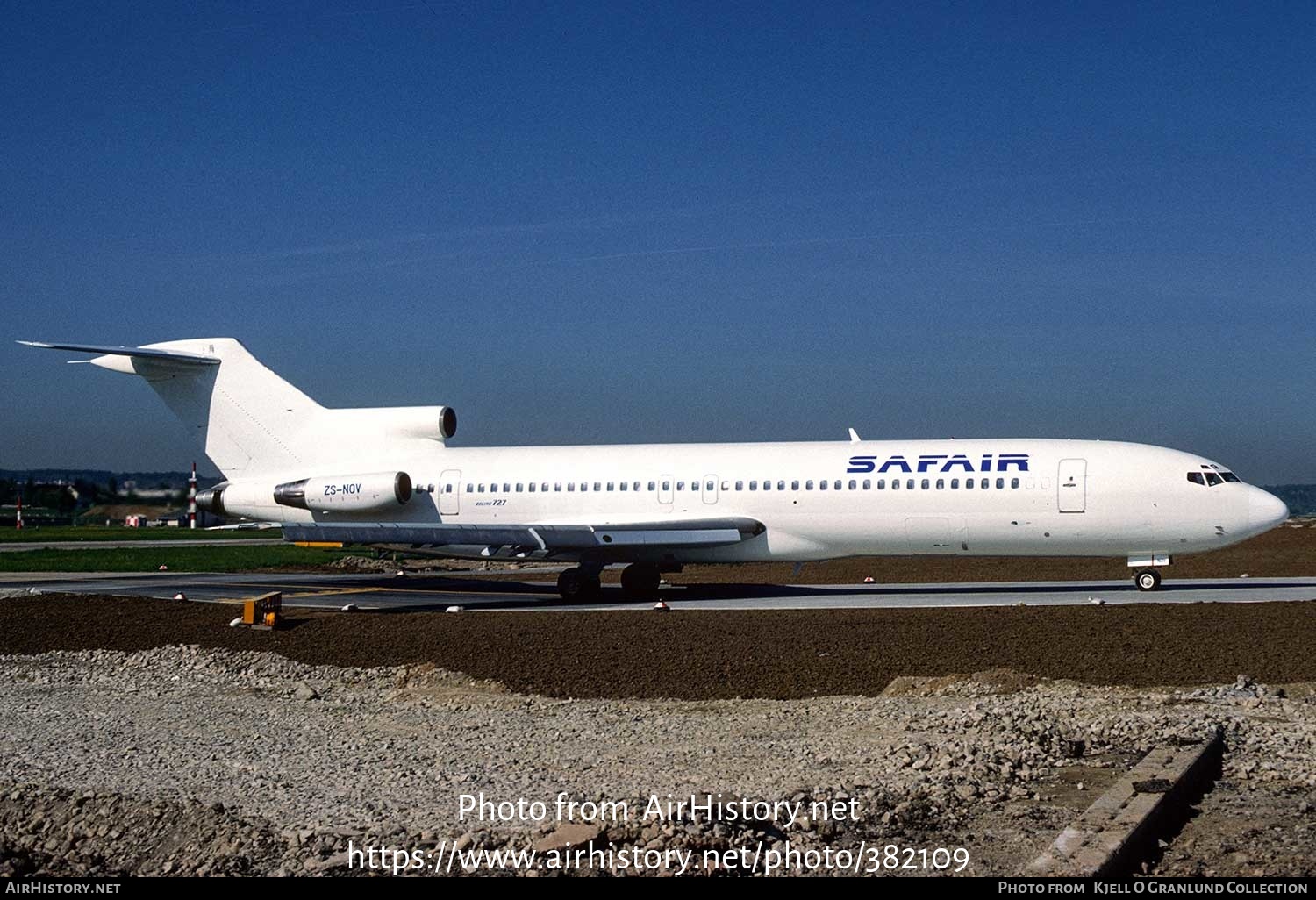 Aircraft Photo of ZS-NOV | Boeing 727-230/Adv | Safair | AirHistory.net #382109