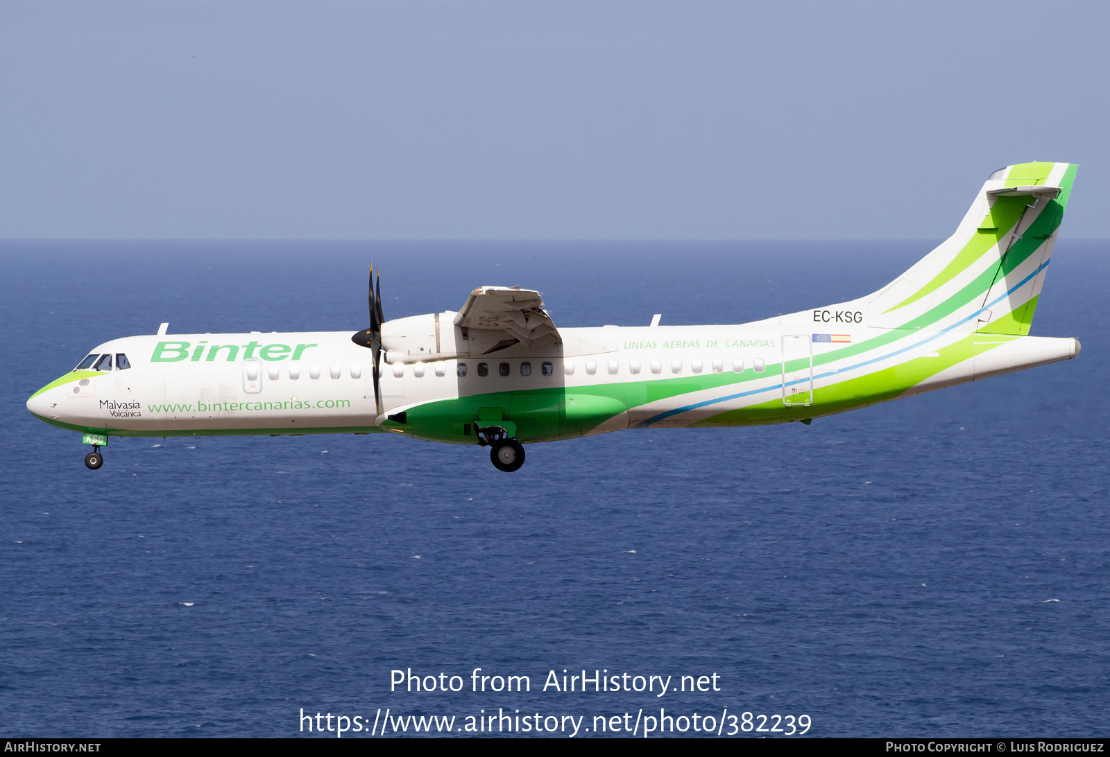 Aircraft Photo of EC-KSG | ATR ATR-72-600 (ATR-72-212A) | Binter Canarias | AirHistory.net #382239