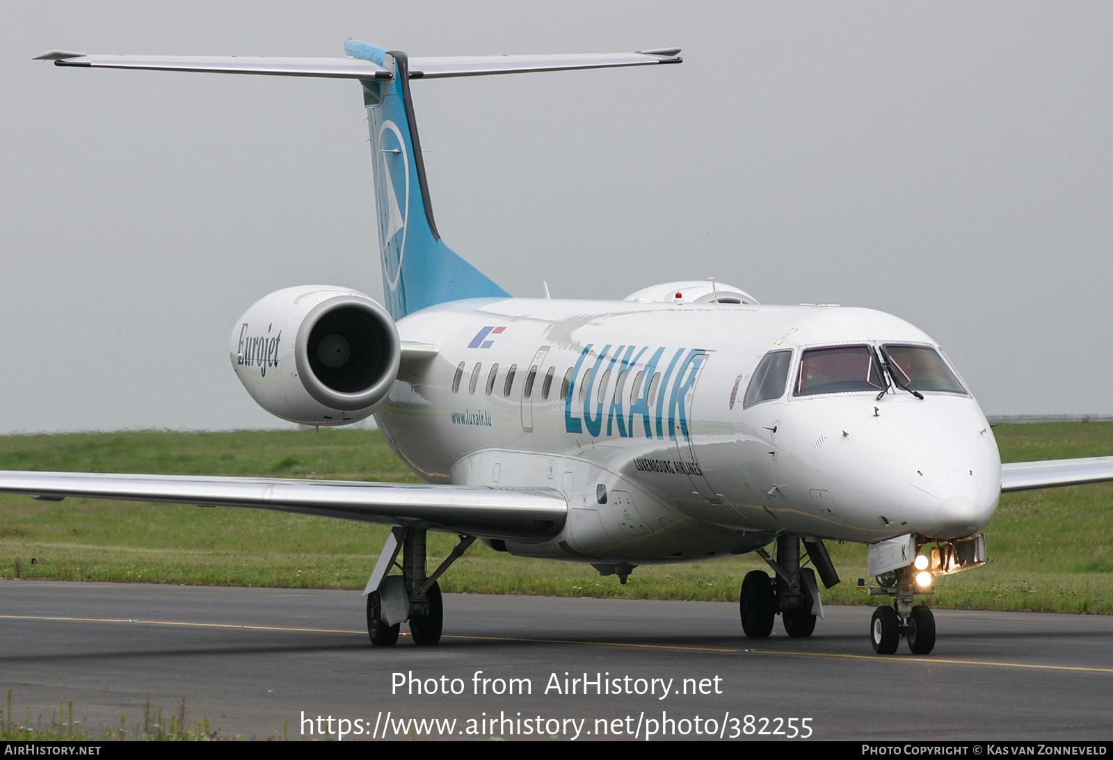 Aircraft Photo of LX-LGK | Embraer ERJ-135LR (EMB-135LR) | Luxair | AirHistory.net #382255