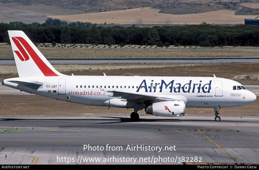 Aircraft Photo of EC-JQT | Airbus A319-132 | Air Madrid | AirHistory.net #382282